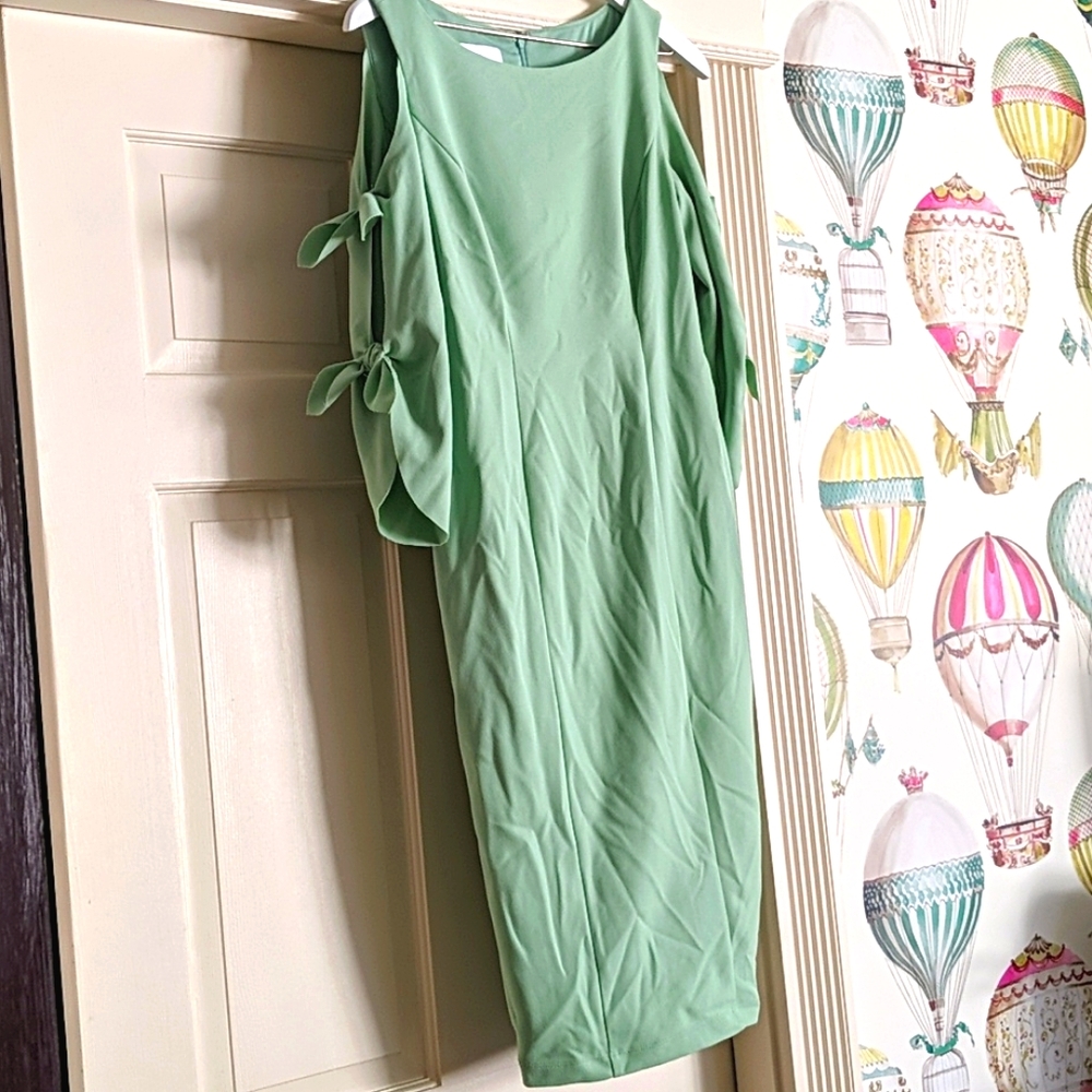 Mint green dress